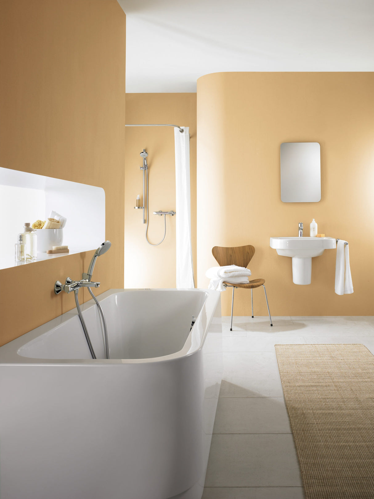 hansgrohe Croma 100 Brausehalterset Vario mit Brauseschlauch 125 cm, Chrom