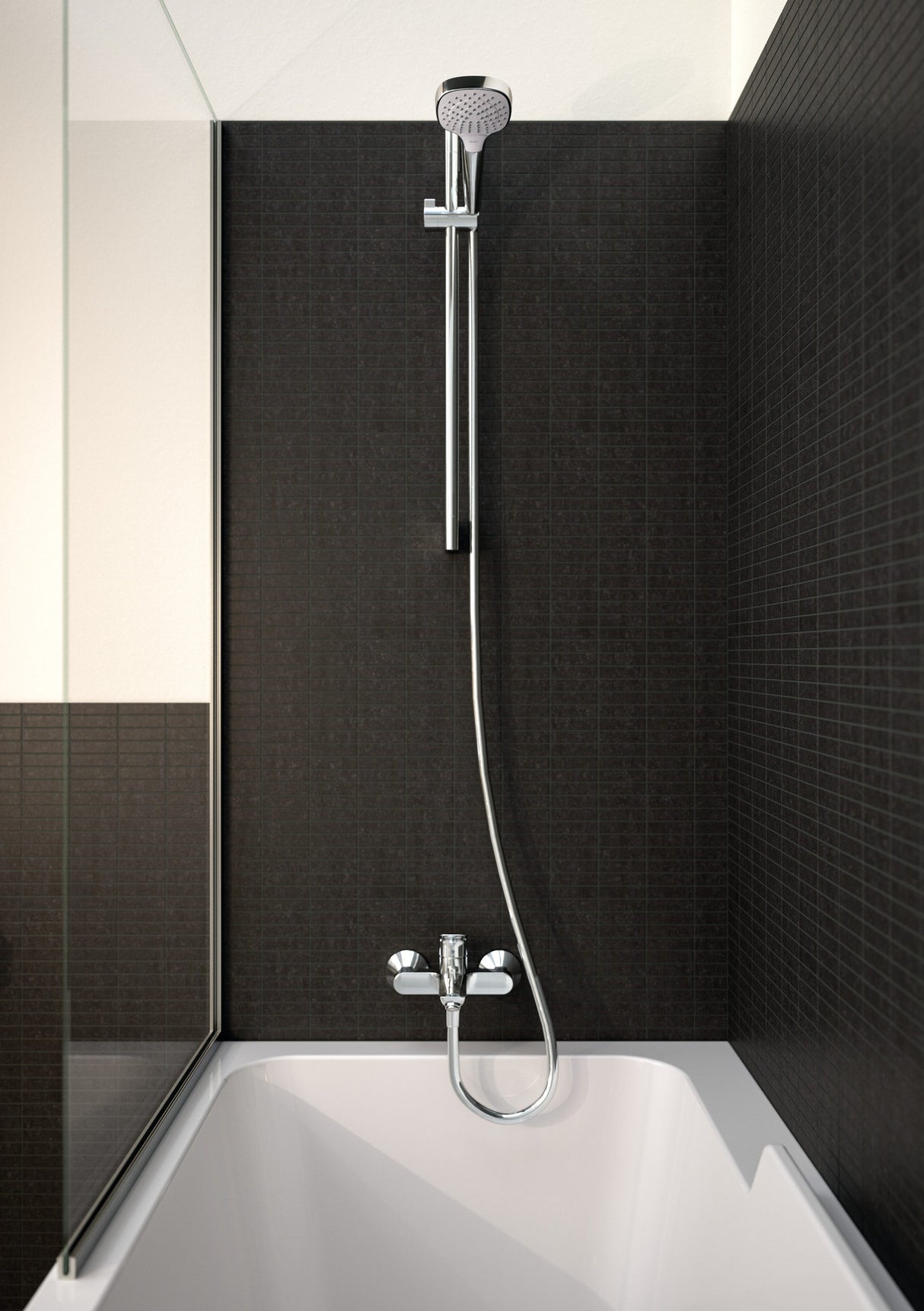 hansgrohe Logis Einhebel-Wannenmischer Aufputz, Chrom