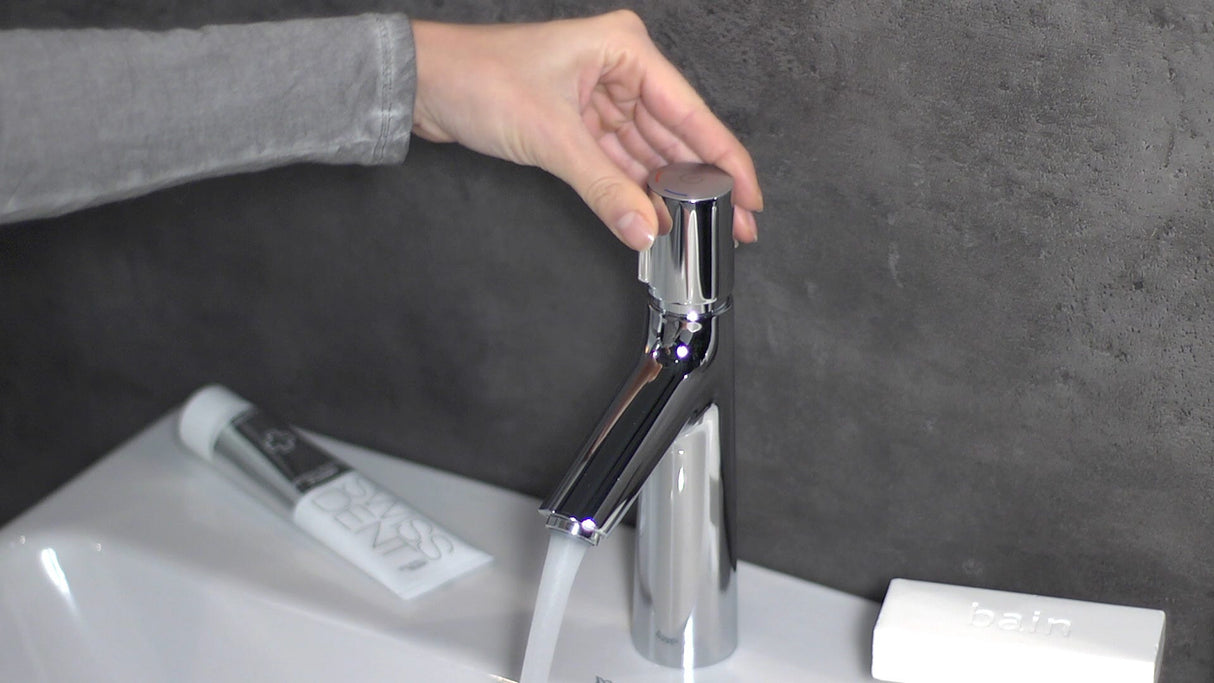 hansgrohe Talis Select S Waschtischmischer 100 mit Zugstangen-Ablaufgarnitur, Chrom