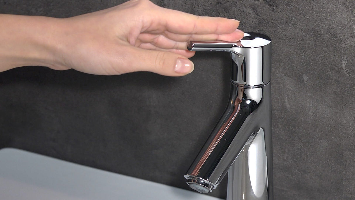 hansgrohe Talis S Einhebel-Waschtischmischer 100 mit Zugstangen-Ablaufgarnitur, Chrom