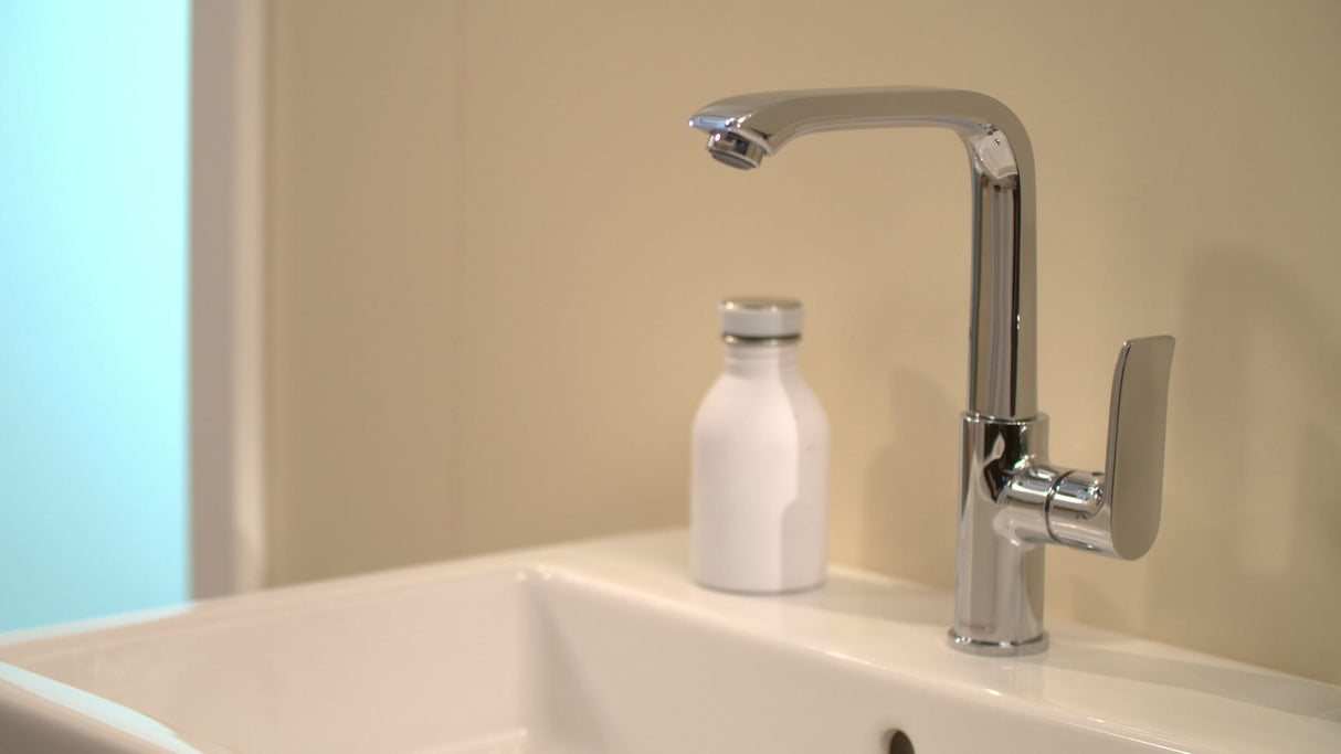 hansgrohe Metris Einhebel-Waschtischmischer 230 mit Zugstangen-Ablaufgarnitur, Chrom