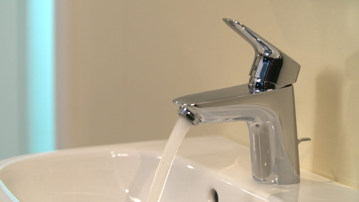 hansgrohe Logis Einhebel-Waschtischmischer 70 mit Zugstangen-Ablaufgarnitur, Chrom