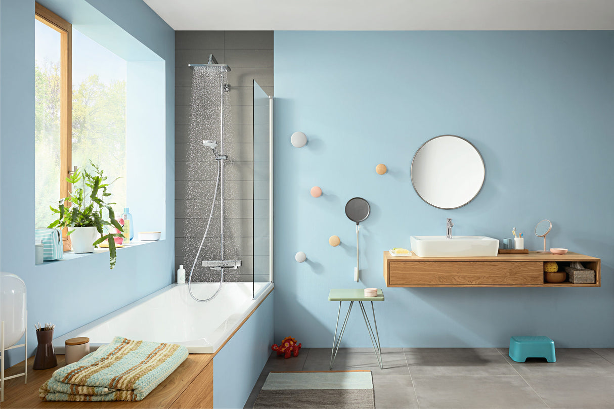hansgrohe Talis E Einhebel-Waschtischmischer 110 mit Push-Open Ablaufgarnitur, Chrom