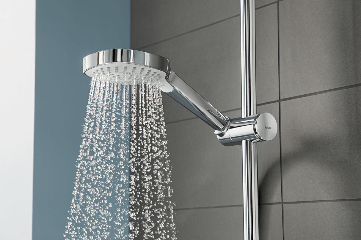 hansgrohe Croma Select E Brauseset 110 Multi mit Brausestange 90 cm, Weiß/Chrom