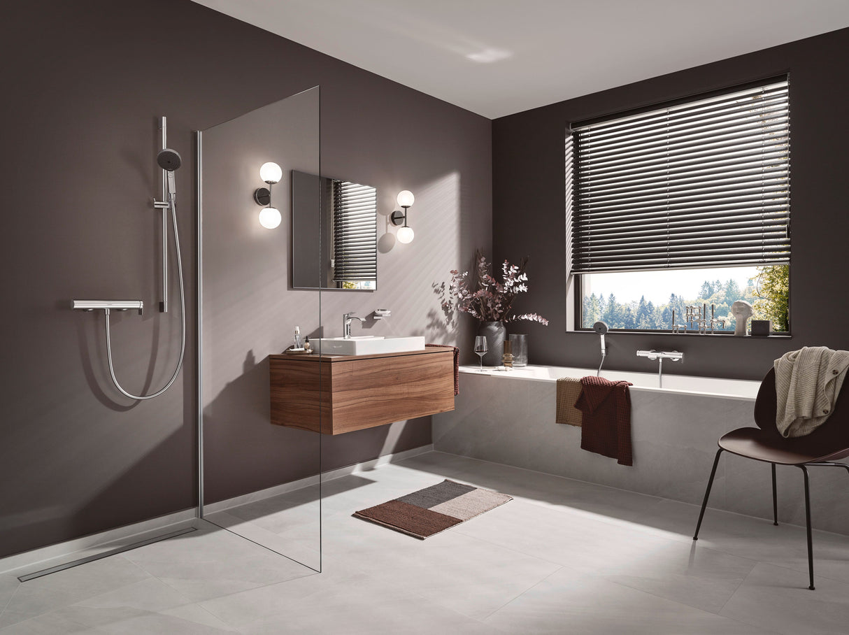 hansgrohe Pulsify Select S Handbrause 3-Strahlarten mit Select-Taste, Kunststoff, Durchlauferhitzer geeignet