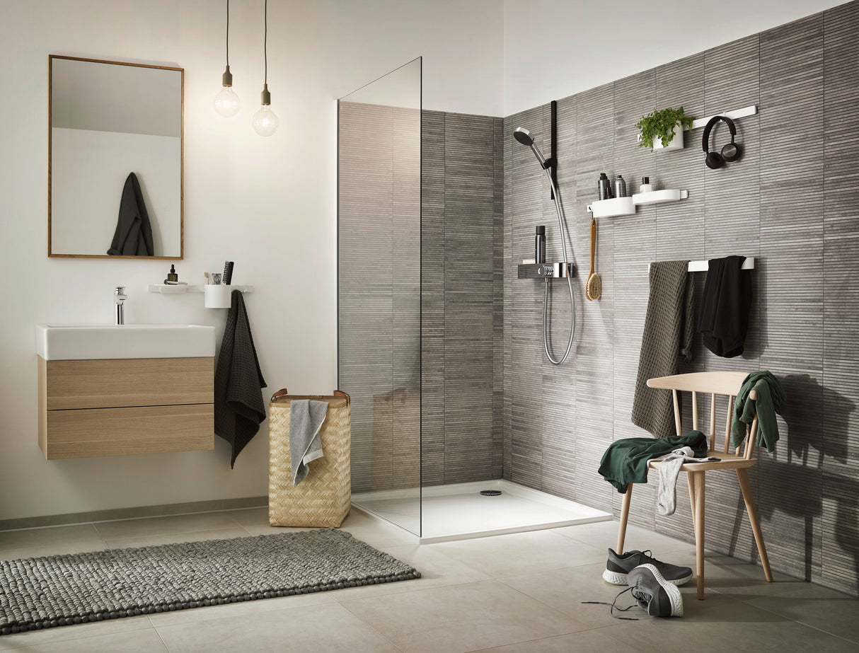hansgrohe Pulsify Select S Handbrause 3-Strahlarten mit Select-Taste, Kunststoff, Durchlauferhitzer geeignet