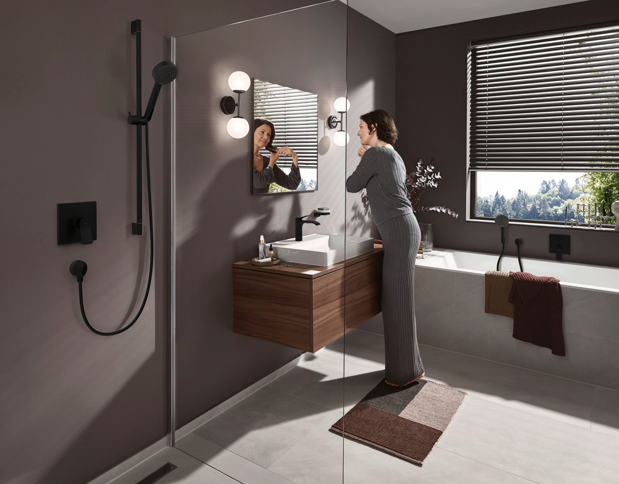 hansgrohe Pulsify Select S Handbrause 3-Strahlarten mit Select-Taste, Kunststoff, Durchlauferhitzer geeignet