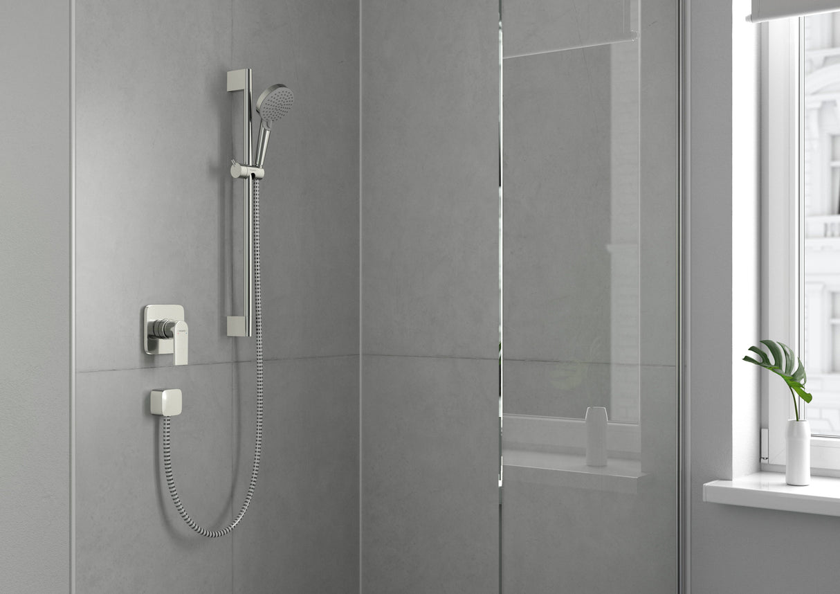 hansgrohe FixFit Wandanschluss Square mit Rückflussverhinderer, Chrom
