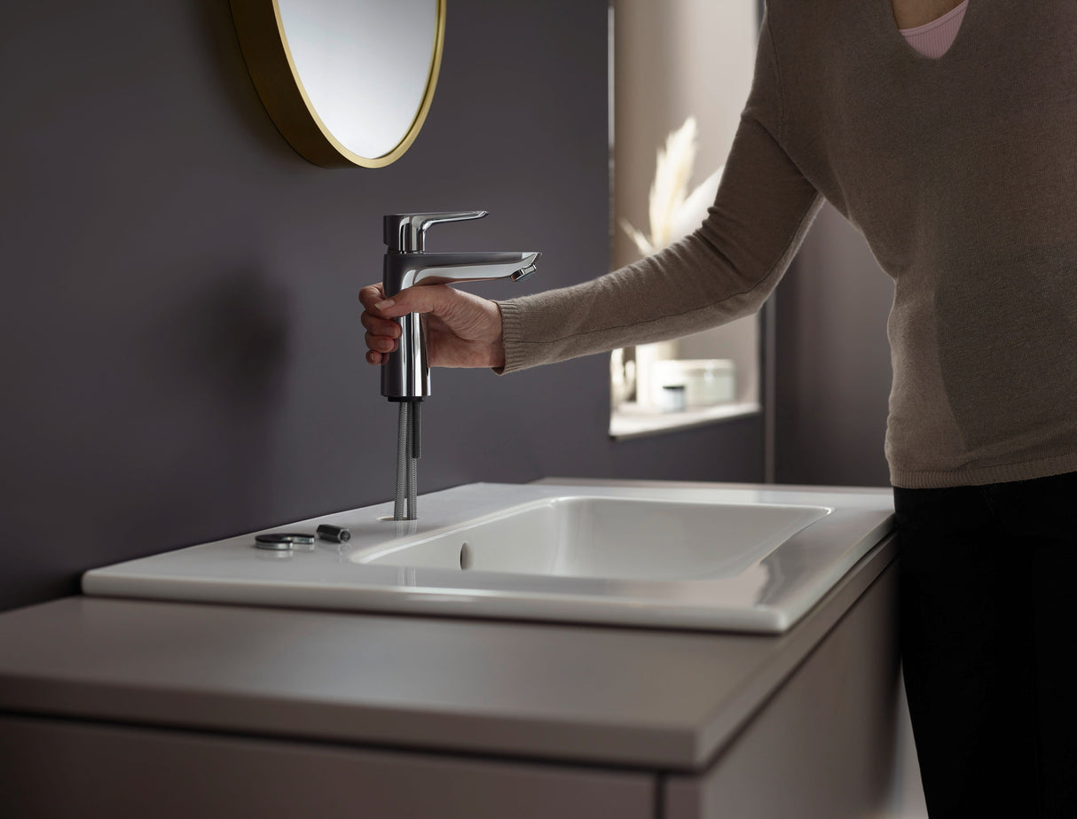 hansgrohe Talis E Einhebel-Waschtischmischer 110 ohne Ablaufgarnitur, Chrom