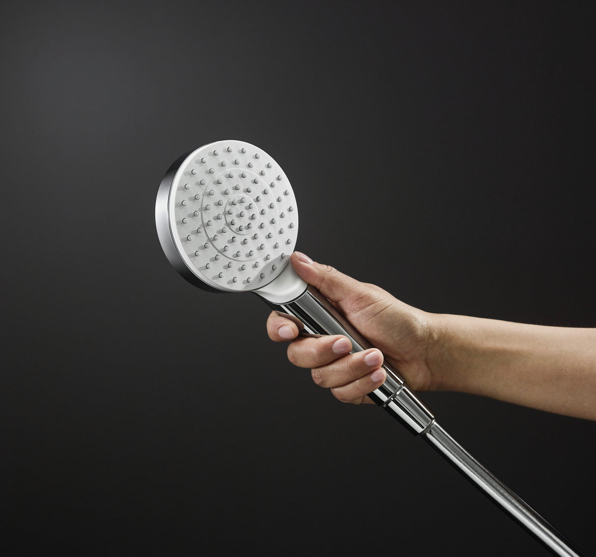 hansgrohe Crometta Handbrause 100 1jet EcoSmart+, Weiß/Chrom