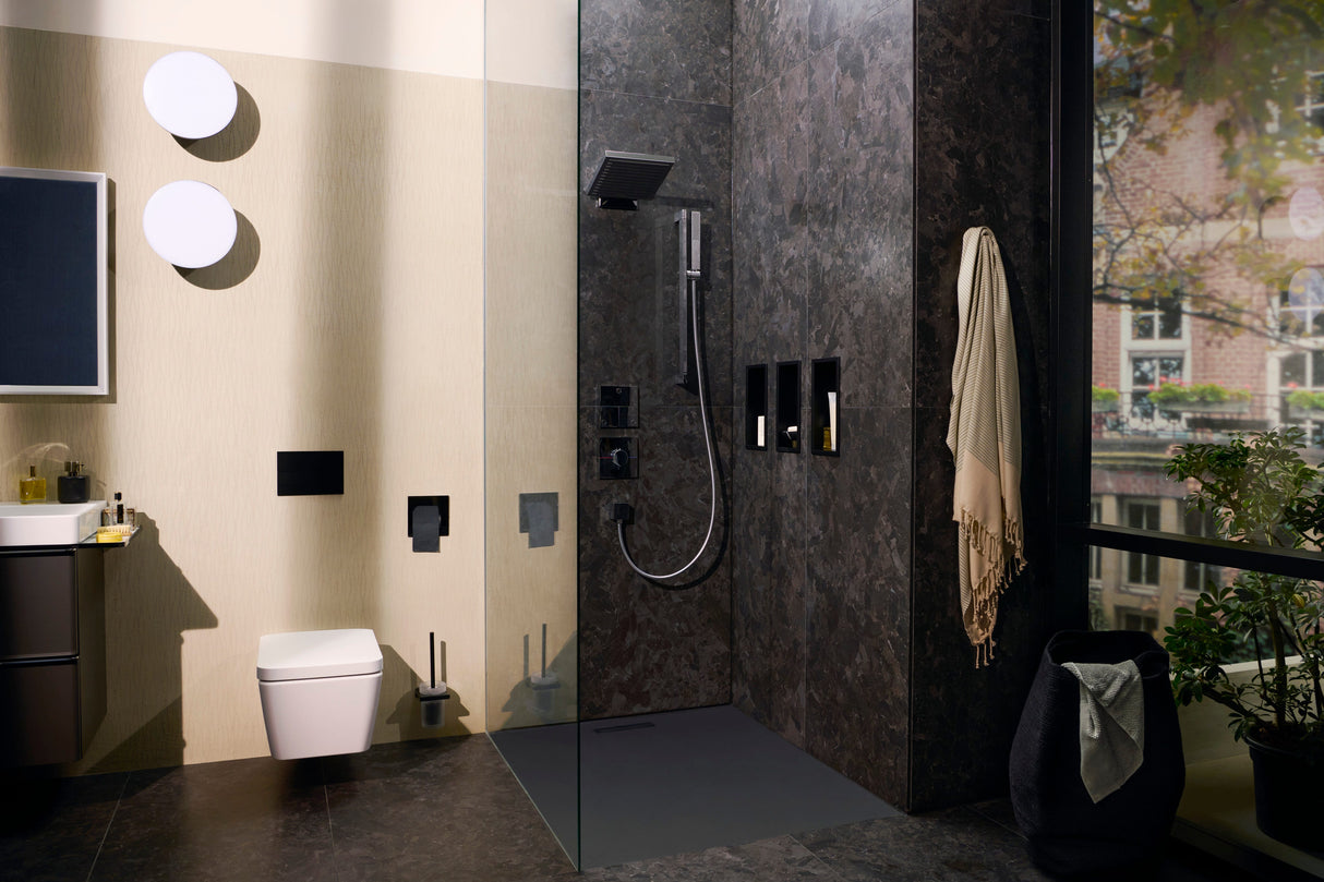 hansgrohe FixFit Wandanschluss Square mit Rückflussverhinderer, Chrom