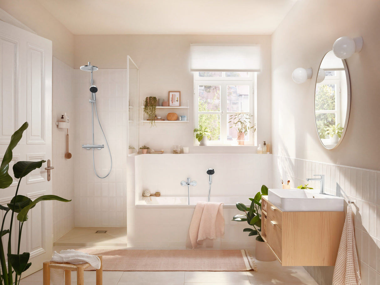 hansgrohe Isiflex Brauseschlauch hochwertiger Kunststoffschlauch mit beidseitiger konischer Mutter und Anschlussgewinde G ½, knickgeschützt und mitdrehendem Anschluss