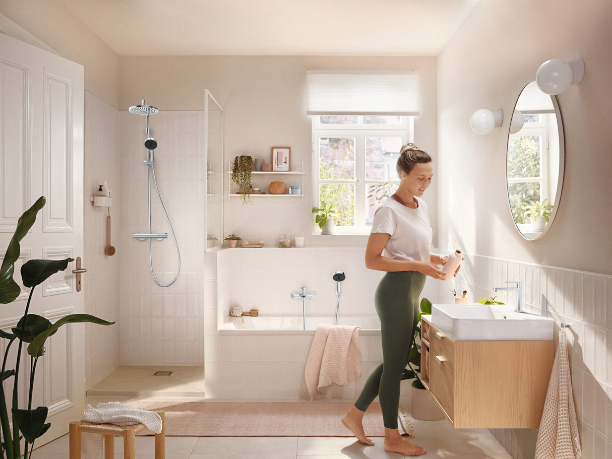 hansgrohe Isiflex Brauseschlauch hochwertiger Kunststoffschlauch mit beidseitiger konischer Mutter und Anschlussgewinde G ½, knickgeschützt und mitdrehendem Anschluss