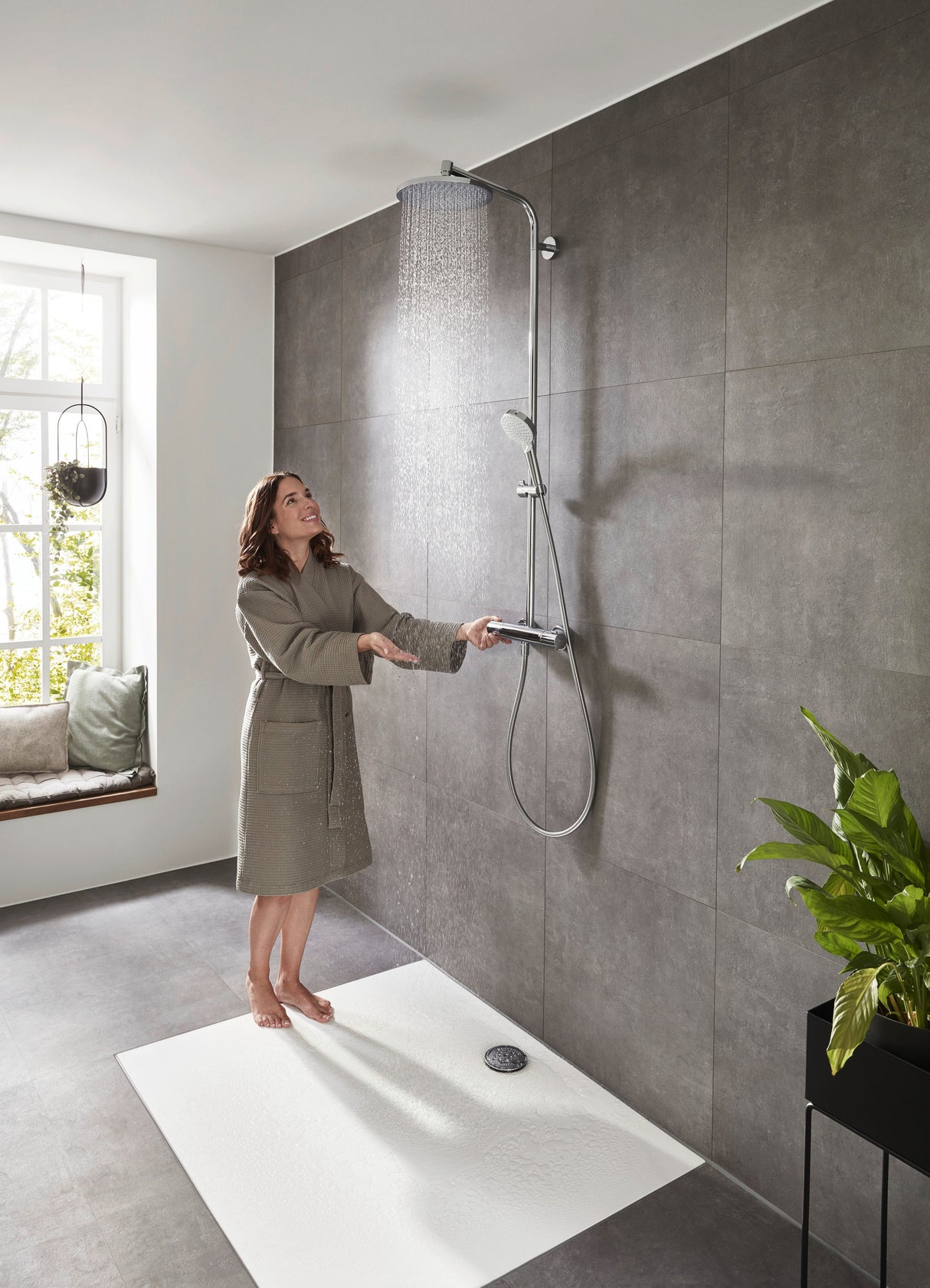 hansgrohe Crometta S Showerpipe 240 1jet mit Thermostat, Chrom