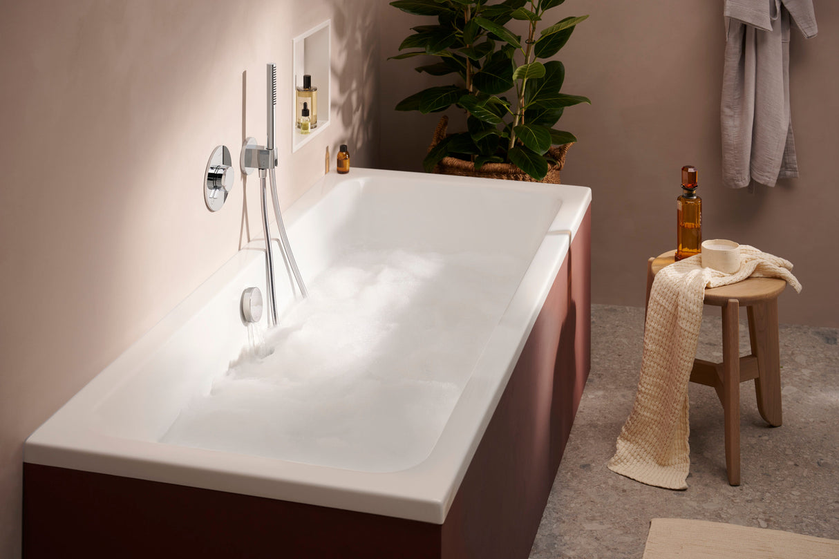 hansgrohe Isiflex Brauseschlauch hochwertiger Kunststoffschlauch mit beidseitiger konischer Mutter und Anschlussgewinde G ½, knickgeschützt und mitdrehendem Anschluss