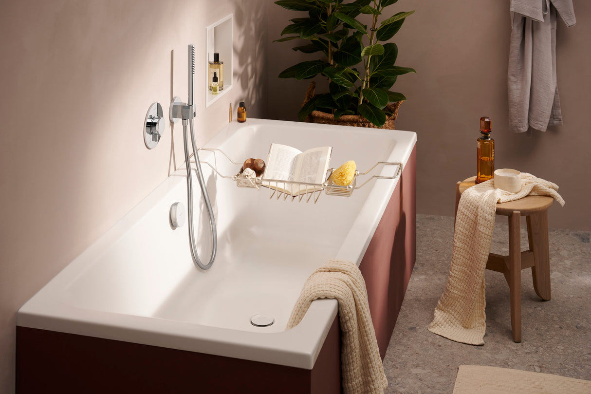 hansgrohe Isiflex Brauseschlauch hochwertiger Kunststoffschlauch mit beidseitiger konischer Mutter und Anschlussgewinde G ½, knickgeschützt und mitdrehendem Anschluss