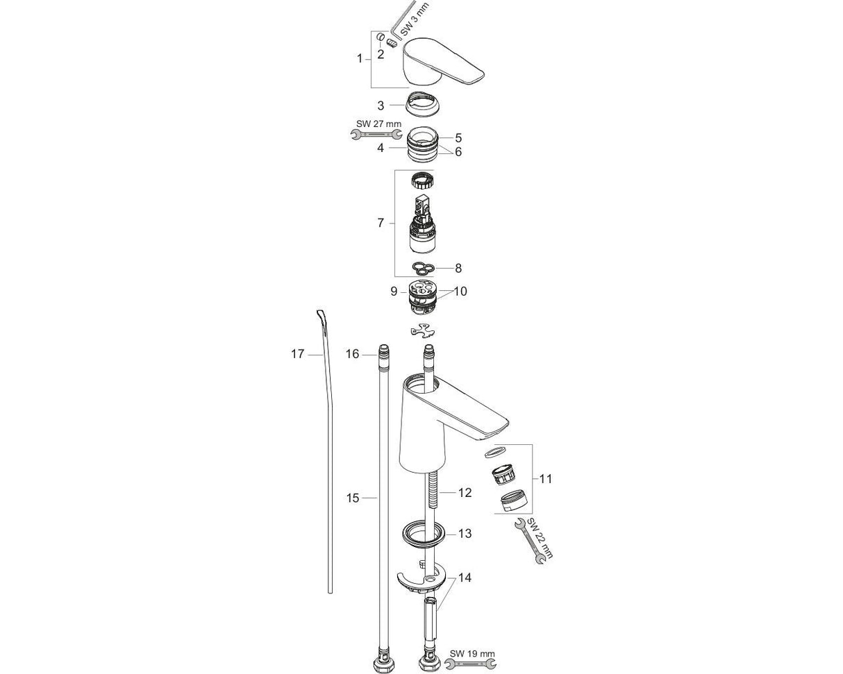 hansgrohe Talis E Einhebel-Waschtischmischer 80 mit Zugstangen-Ablaufgarnitur, Chrom