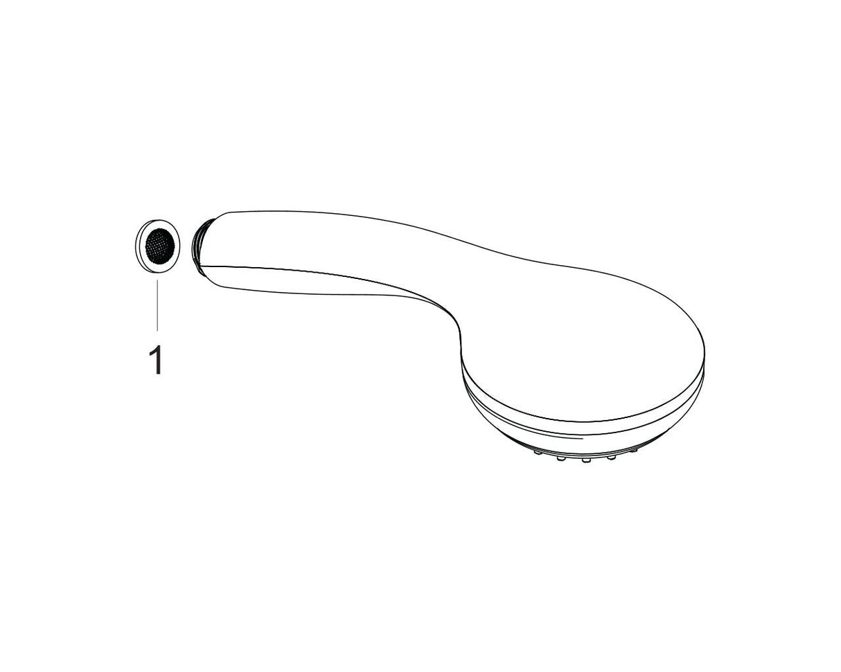 hansgrohe Crometta 85 Handbrause Mono EcoSmart+, Chrom