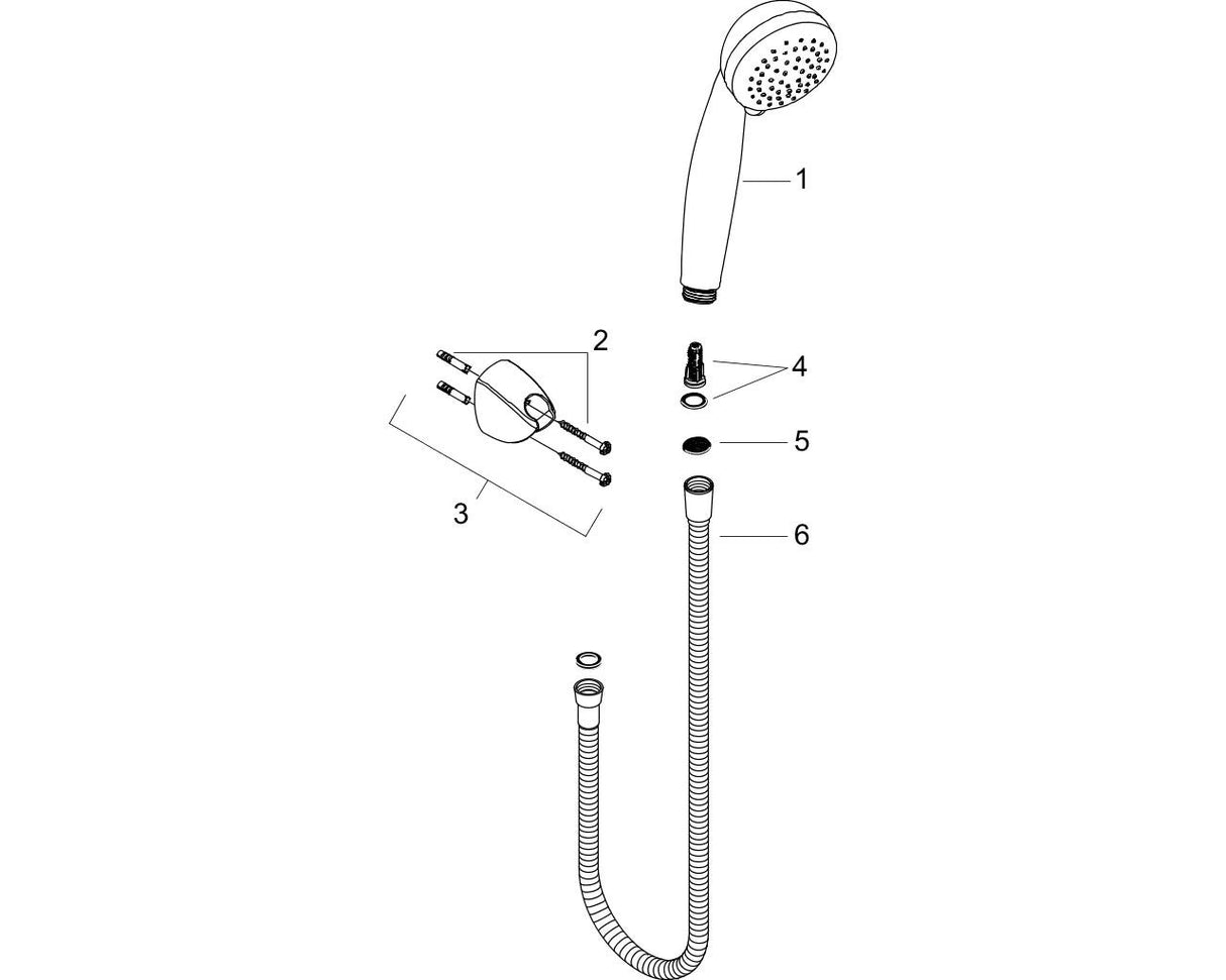 hansgrohe Crometta 85 Brausehalterset Vario mit Brauseschlauch 125 cm, Chrom