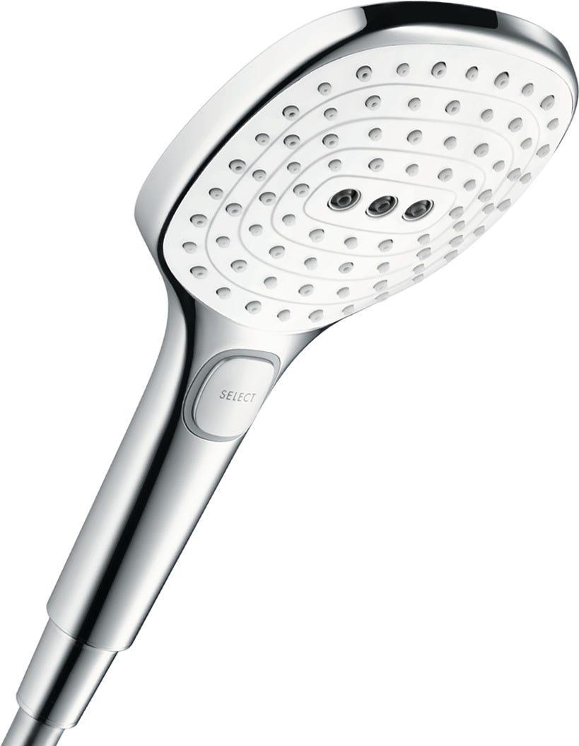 hansgrohe Raindance Select E Handbrause 120 3jet EcoSmart, Weiß/Chrom