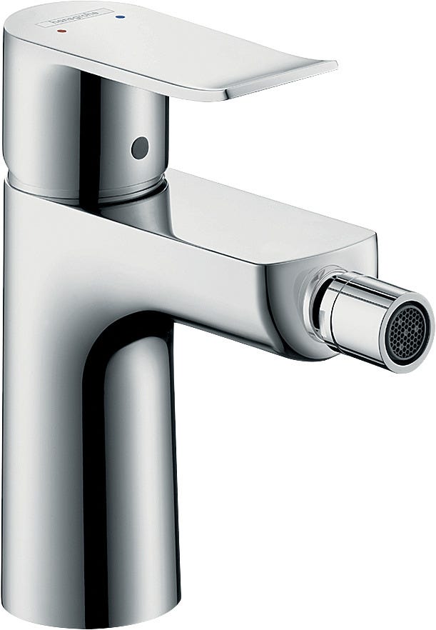 hansgrohe Metris Einhebel-Bidetmischer mit Zugstangen-Ablaufgarnitur, Chrom