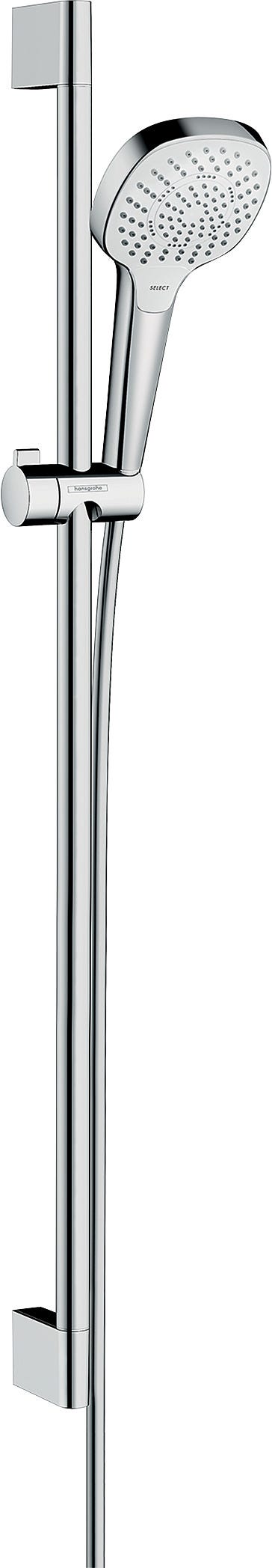hansgrohe Croma Select E Brauseset 110 Multi mit Brausestange 90 cm, Weiß/Chrom