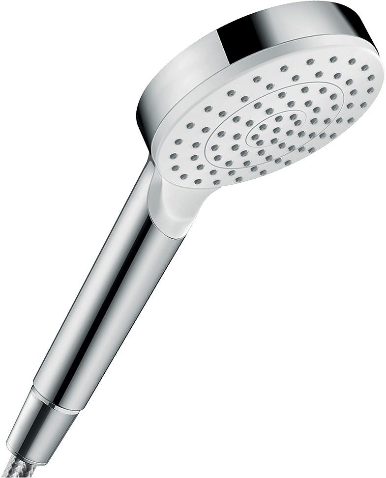 hansgrohe Crometta Handbrause 100 1jet EcoSmart+, Weiß/Chrom