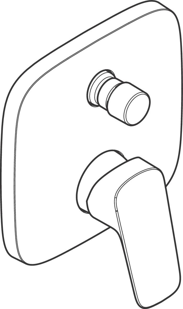 hansgrohe Logis Einhebel-Wannenmischer Unterputz für iBox universal, Chrom