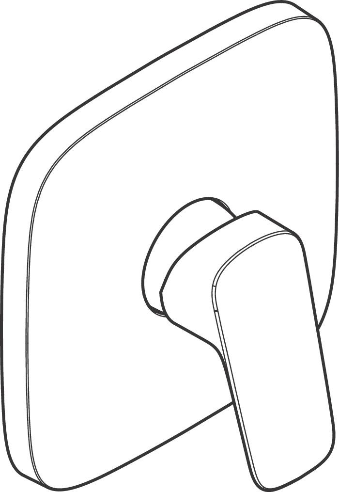 hansgrohe Logis Einhebel-Brausemischer Unterputz für iBox universal, Chrom