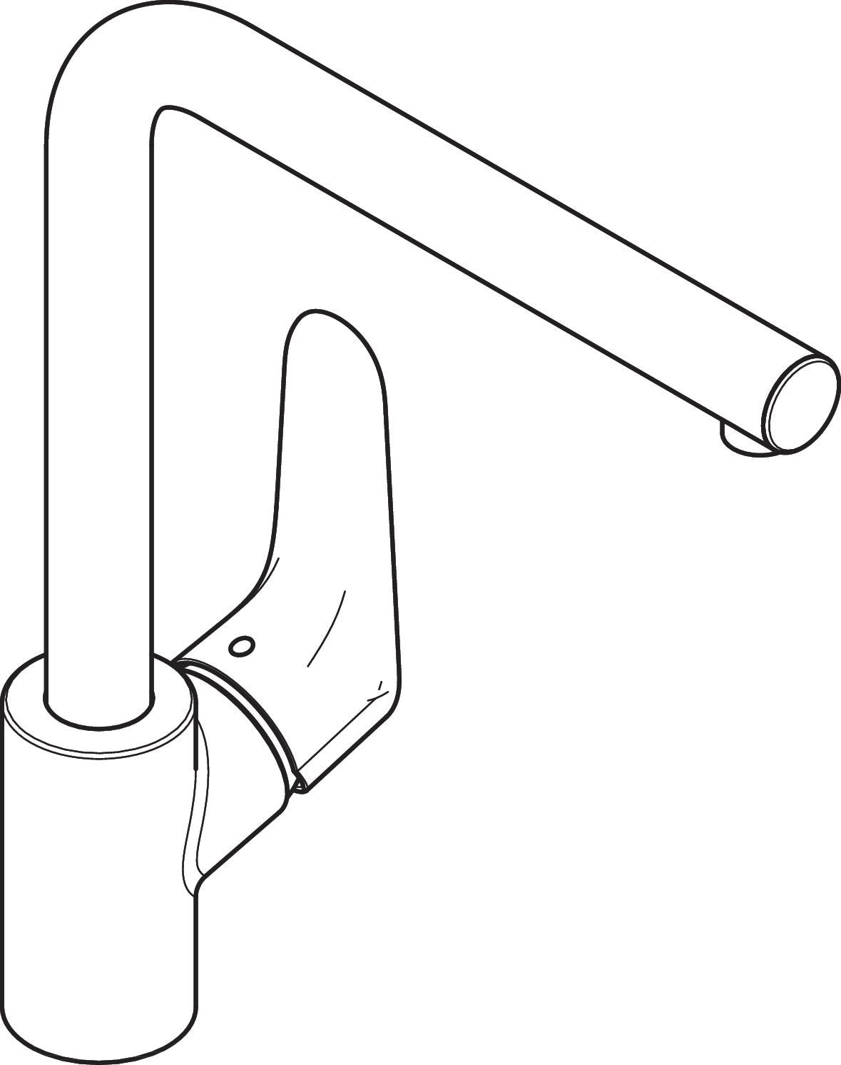 hansgrohe Focus M41 Einhebel-Küchenmischer 280, 1jet, Chrom