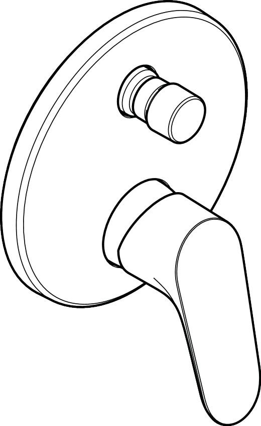 hansgrohe Focus Einhebel-Wannenmischer Unterputz für iBox universal, Chrom