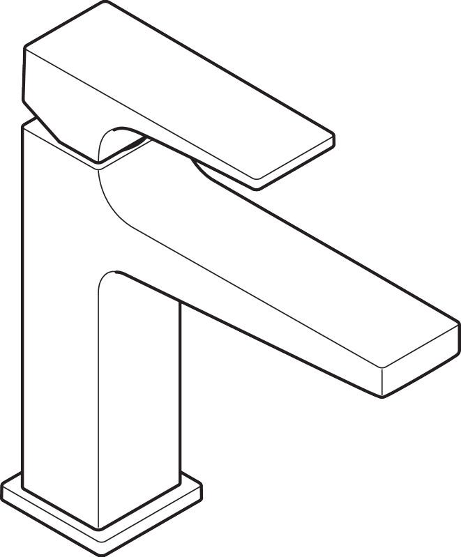 hansgrohe Metropol Einhebel-Waschtischmischer 110 mit Hebelgriff und Push-Open Ablaufgarnitur, Chrom
