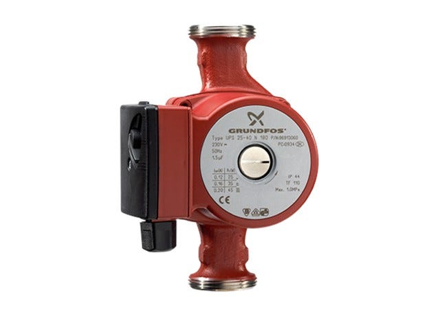 Zirkulationspumpe UPS 25-40 N 180mm 1x230V G1_1/2GRUNDFOS