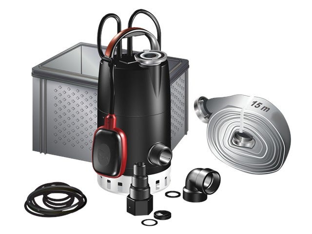 MULTIBOX Hochwasser-Gesamtpaket MULTIBOX CC7-A1 1x230V 0,38kW 10m KabelGRUNDFOS