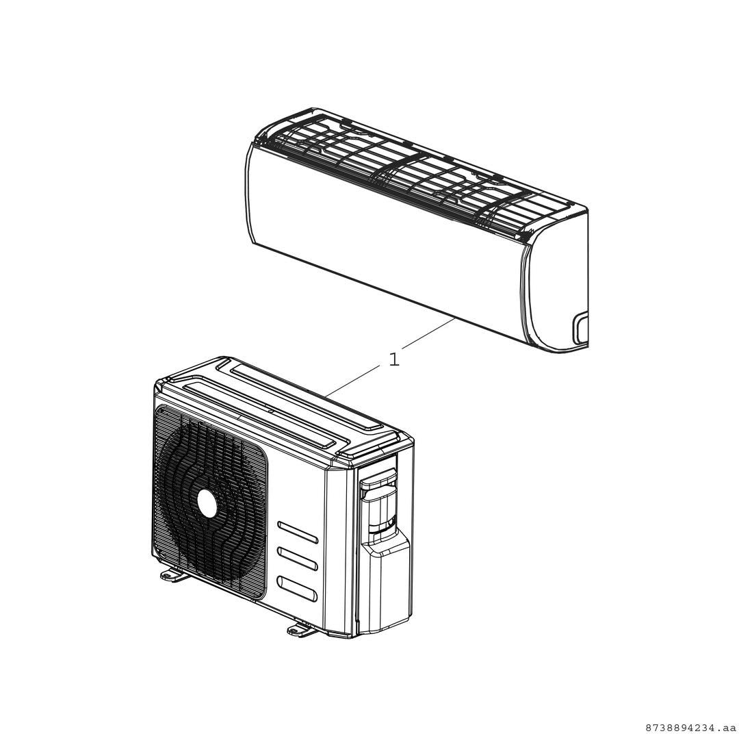 Klimagerät CL3000iU W Split Inneneinheit, weiß, Split Inneneinheit, 220 V, 1 Phase, 50 Hz