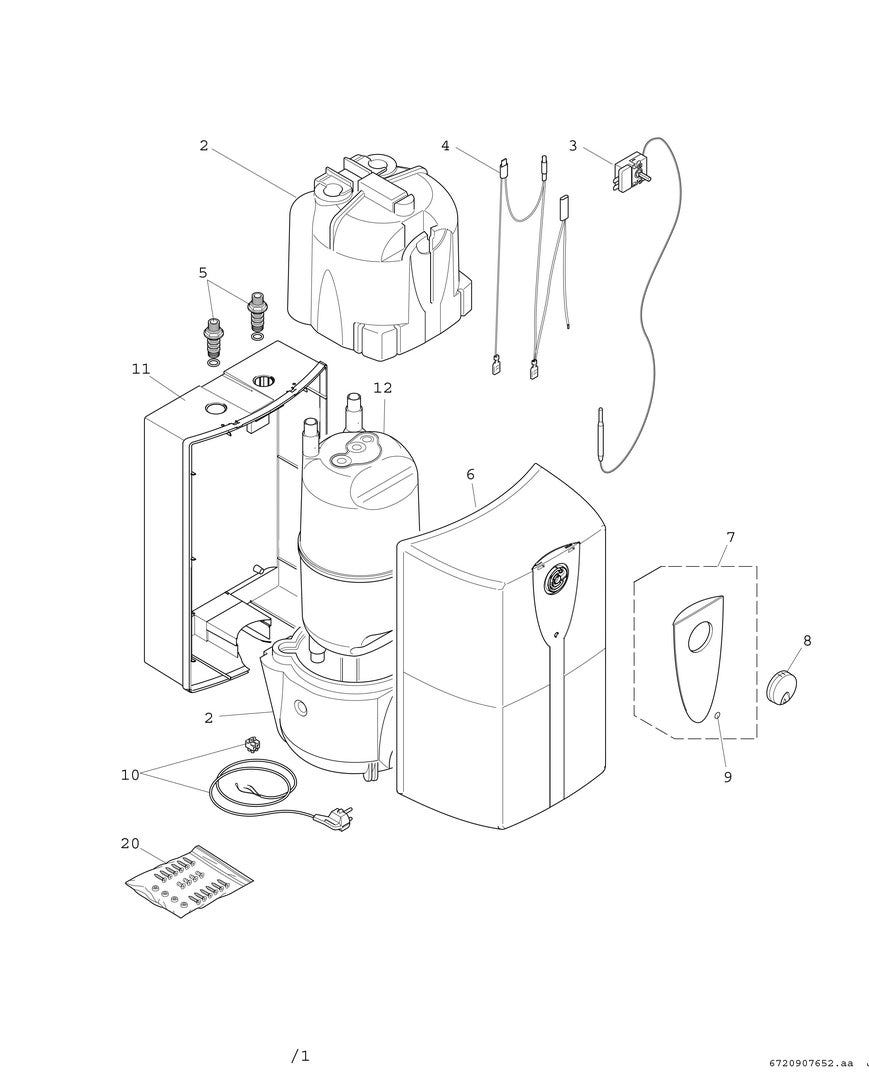 Kleinspeicher TR2500TO 10, 460x295x285 mm, 10 L, 35 % Warmwasserbereitungs-Energieeffizienz, Energieeffizienzklasse A