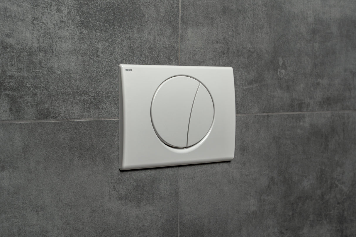 WC-Betätigungsplatte MEPA Sun Kunststoff Weiß zur mechanischen WC-Spülauslösung bei MEPA Sanicontrol UP-Spülkästen