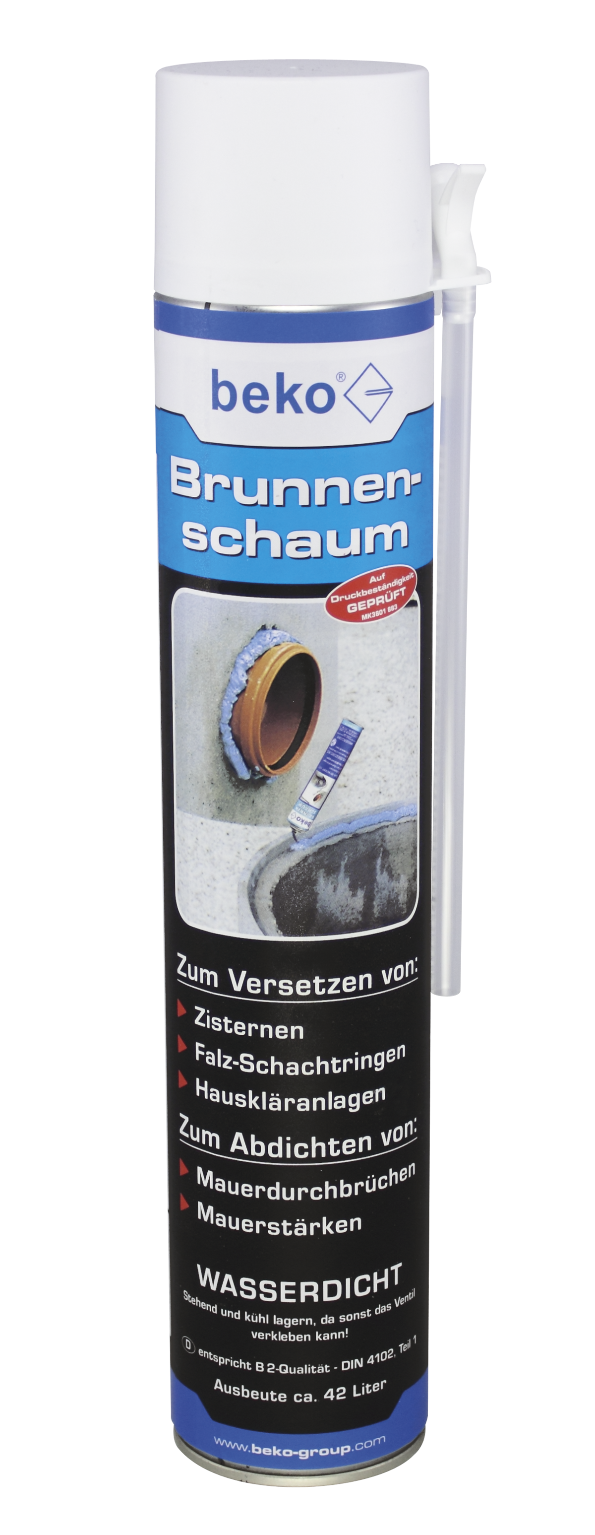 beko Polyurethanschaum 1-Komponenten, B2 Qualität, Paste, Kartusche