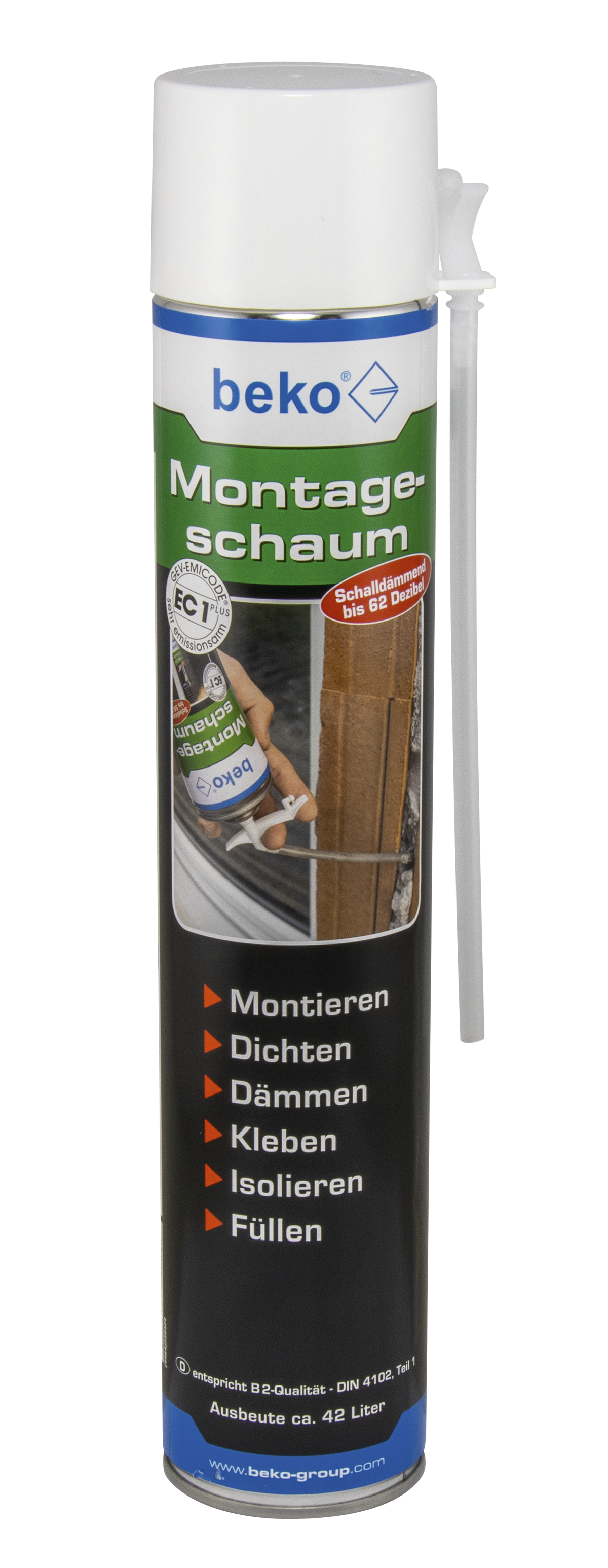 beko Polyurethanschaum 1-Komponenten, B2 Qualität, Paste, Kartusche