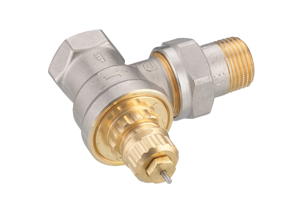 Danfoss Ventilgehäuse RA-G 15 R 1/2, matt vernickelt