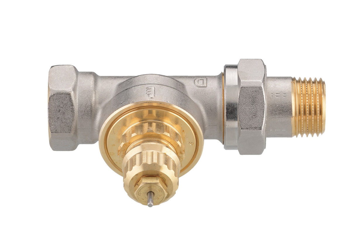 Danfoss Ventilgehäuse RA-G 15 R 1/2, matt vernickelt