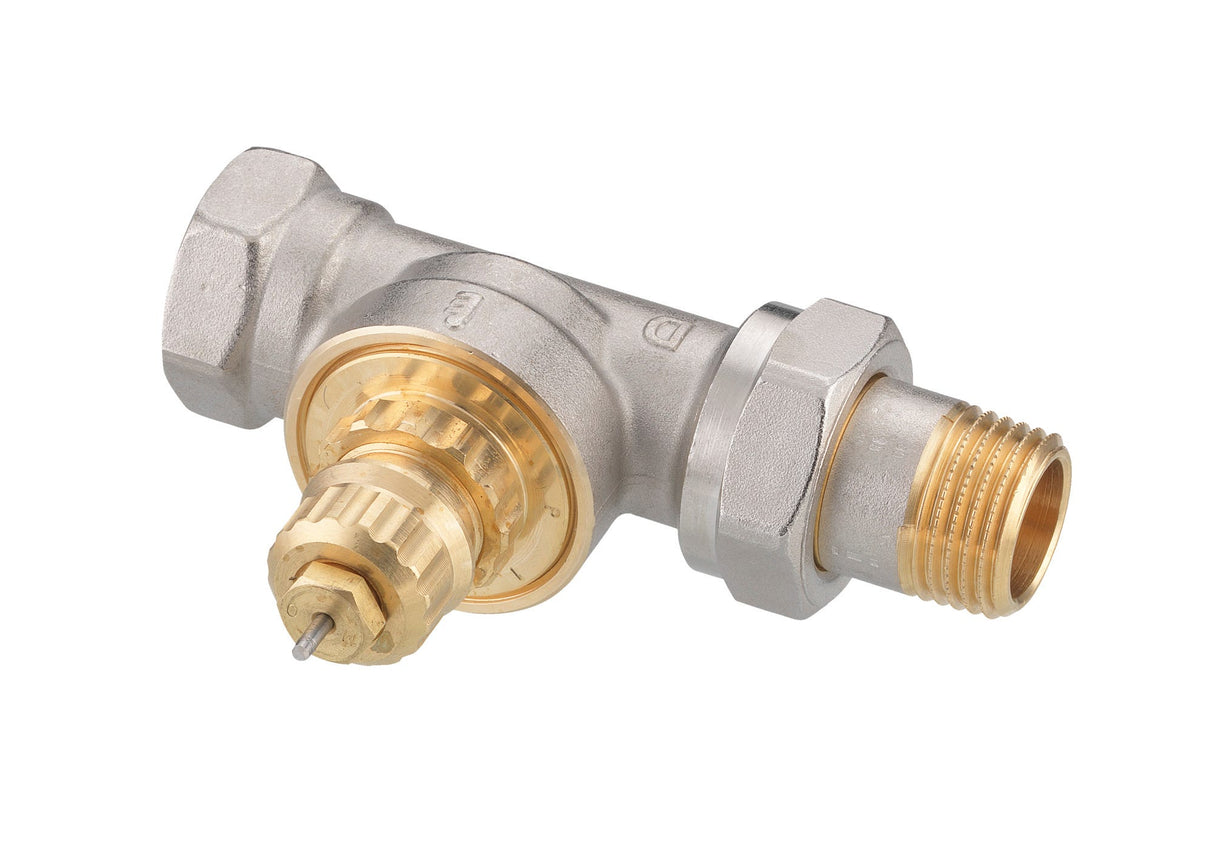 Danfoss Ventilgehäuse RA-G 15 R 1/2, matt vernickelt