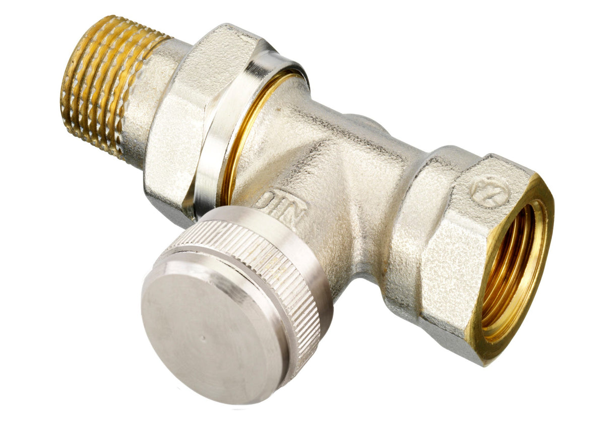 Danfoss Rücklaufverschraubung RLV 15 R 1/2, vernickelt