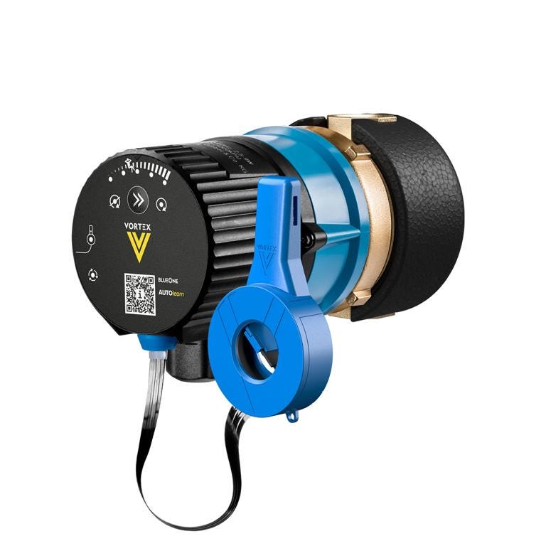 Vortex Pumpe BWO 155 R SL mit Selbstlernmodul, Isolierschale, ECM-Kugelmotor mit Drehzahleinstellung
