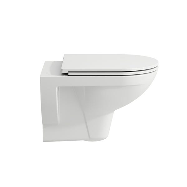 LAUFEN Tiefspül-WC wandhängend + Sitz LAUFEN PRO Pack spülrandlos weiß