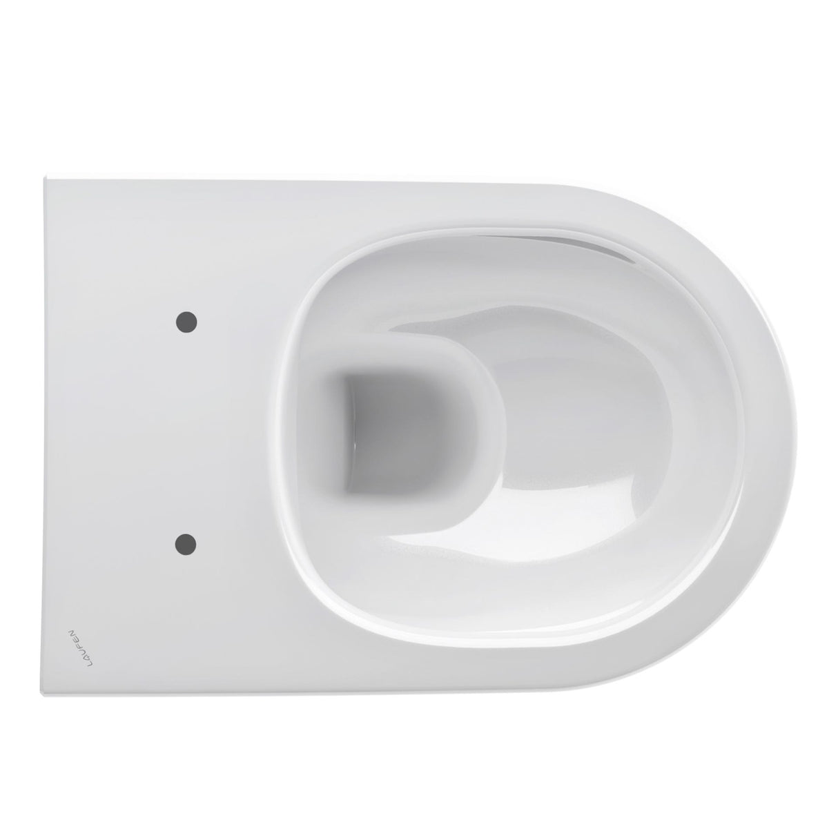 LAUFEN Tiefspül-WC wandhängend LAUFEN PRO 530x360 spülrandlos mit verdeckter Befestigung weiß