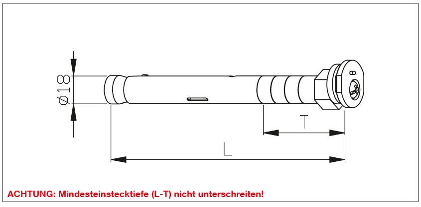 Allzweckbohrkonsole RHE Für Plattenheizkörper mit und ohne Aufhängelaschen, 18 mm Kerndurchmesser