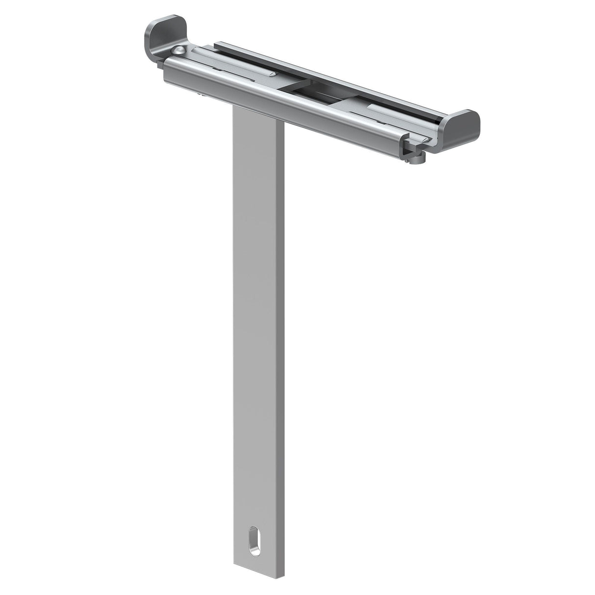 Fensterbankträger für Standfixstandrohre, höhen- und tiefenverstellbar, für WEMEFA Rohre 35 x 10 mm, verzinkt