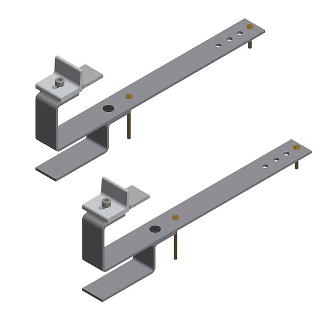 CitrinSolar Dachhaken 4 mm 1 Paar, für CS 155/255