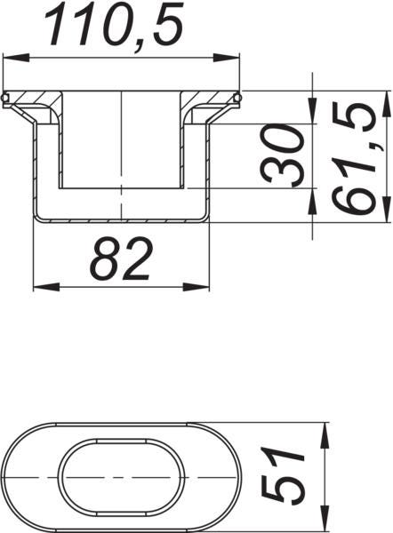 DALLMER Geruchsverschluss CeraLine Plan
